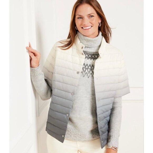 NWT Quilted Down Puffer Ombre Jacket  Size XL - Picture 2 of 12